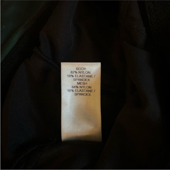 NWT TC Black High Waist Shaping Thong Bodysuit L Slim Firm Control - Picture 5 of 5